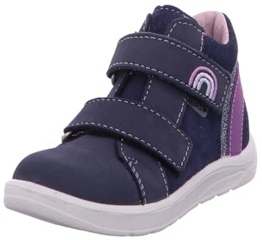 RICOSTA Mädchen Stiefel Lara, Kinder Lauflernschuhe, Weite: Mittel, lose Einlage, Sympatex, Klettstiefel, wasserdicht, Booties, Nautic (170), 24 EU