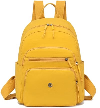 RAGOPILEN Laptop-Rucksack, Mehrfarbiger Rucksack for Damen, for Schule, Reisen, Fitnessstudio, Wandern, Outdoor(Yellow)