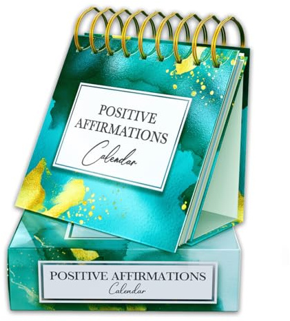 Secret Santa Gifts for Women Daily Mindfulness Desk Calendar | Stocking Filler For Women - Mindfulness Gifts for Women - Positive Quotes and Daily Affirmations