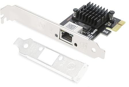 6COMGIGA 2,5GBase-T PCI-E Netzwerkkarte, Single RJ45 Port 2500/1000/100M/10Mbps Netzwerkadapter mit Realtek RTL8125B Ethernet Controller, unterstützt Windows 11/10/8/7, Windows Server, Linux