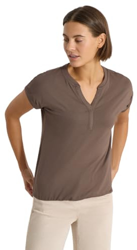 Cecil Kurzarm Shirt im Tunika-Look urban Taupe XL
