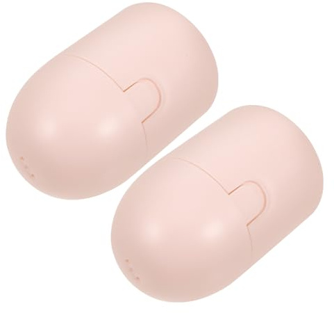Contenitore Portatile per Coppette Mestruali 2 Pezzi in PP Rosa | Compatto e Igienico, Superficie Liscia senza Sbavature, per Borsa e Bagno, Design Decorativo Porpora