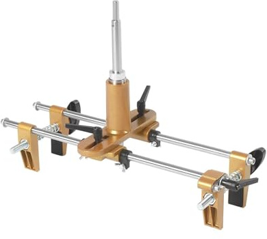 Door Lock Hole Opener Kit, Adjustable Mortise Lock Jig with 3 Drill Bits for Accurate Positioning in Wood, Copper, Aluminum, Stainless Steel Doors