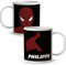 LolaPix Taza Superhéroes Personalizada con Nombre | Plástico | Vuelta al cole | Varios Diseños y Colores Interior | Araña
