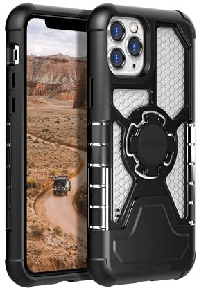 Rokform - iPhone 11 Pro Case, Clear Apple Cases, Magnetic iPhone Cover with RokLock Quad Tab Twist Lock, Dual Magnet, Drop Tested Armor, Slim Crystal Series (Clear) (306020P)
