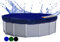QUICK STAR Poolabdeckung Rund für 420-460 cm Pools | Planenmaß Ø 520 cm | Blau | Sommer & Winter Poolplane | Solar Abdeckplane | 200g/m² PE Zweifach Beschichtete Abdeckung | Solarplane UV-Resistent