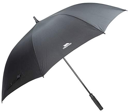 Trespass 30 Inch Automatic Golf Umbrella, Soft Grip Handle Umbrella, Wind Resistant Windproof with Fibreglass Shaft & Ribs Birdie