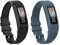 Yikamosi Kompatibel mit Garmin vivofit 1/vivofit 2 Armband,Soft-Silikon Watch Armband Atmungsaktiv Ersatz Strap für Garmin vivofit 1/vivofit 2(Small,Black+Slate)