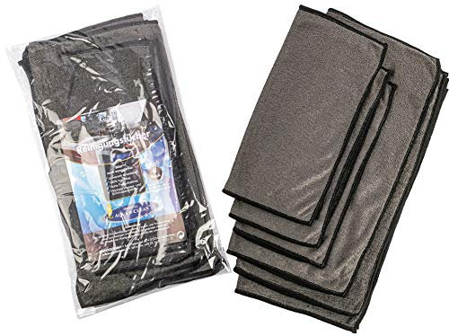 Aqua Clean Mikrofaser Reinigungstücher Black Edition 6tlg.