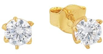 Amor Ohrstecker Damen, onesize, Gold, Kommt in Geschenk Box