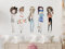 GRAZDesign Wandtattoo Teenie Mädchen, Girlies Friends Kinderzimmer, Coole Aufkleber Wandsticker Jugendzimmer, Jugendliche Teenager Wandaufkleber Türaufkleber - 100x57cm / Girlies Mädchen Friends
