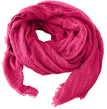 Niklarson Schal Tuch pink 190x100cm Damen Poncho Stola Pareo Viskose T1487
