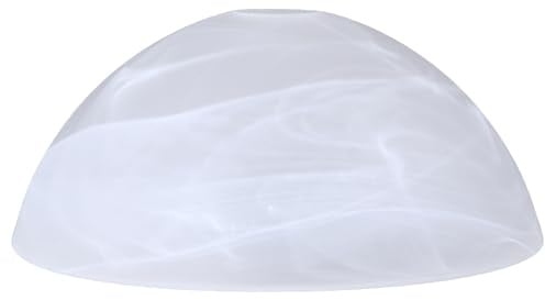 Lampenglas weiß Ø 250mmAlabaster Glas E27 Ersatzglas Leuchtenglas Glasschirm