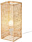 Marrakesch Tischlampe Nachttischlampe Ariana 30 cm groß aus Bast | Boho Style Lampe als Schlafzimmer Deko
