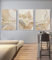 LYBOHO Islamisches Arabische Kalligraphie Leinwand Malerei, Marmorhintergrund Allah Islamische Bilder Poster Deko, kein Rahmen (Islam - Golden 1, 3PCS-30x40cm)