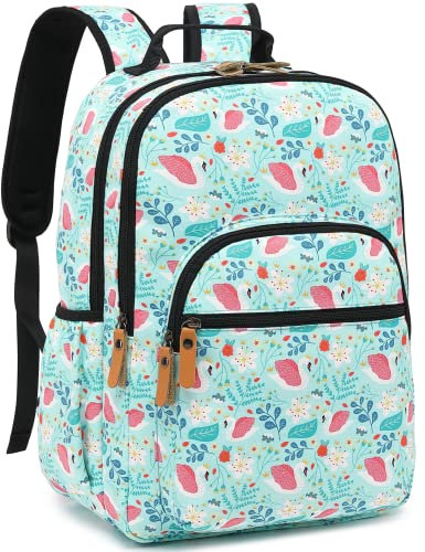 Leaper Water-resistant Cute Swan Laptop Backpack Travel Bag College Backpack Laptop Bag Satchel Water Blue
