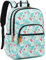 Leaper Water-resistant Cute Swan Laptop Backpack Travel Bag College Backpack Laptop Bag Satchel Water Blue