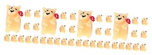 Garneck 40 STK Ornamente Kuscheltiere Aus Dem Wald Igel-Statue Wildtierfiguren Waldtiere Gartenverzierung Tiere Miniaturdekor Mini-Igel Aus Harz Knome Kleines Harz Kunstharz Niedlich