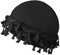 ELLEWIN Cotton Slouchy Beanie Hip-Hop Soft Lightweight Running Beanie Adult Dwarf Hats Chemo Cap for Men Women, Turban-schwarz, MEDIUM