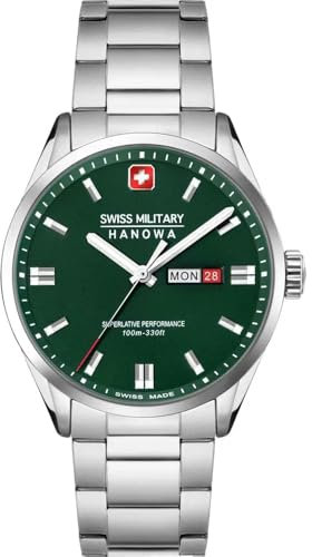 Swiss Military Hanowa SMWGH0001603 Roadrunner Maxed Herrenuhr mit Edelstahlband Saphirglas