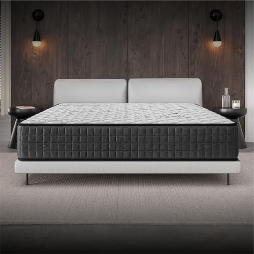 COSMOS - Gamma - Colchón 150x190 cm Viscoelástico - 30 cm | Espuma HR y Blue Latex - Firme, Transpirable, Hipoalergénico, Ergonómico - Cara Invierno Verano, 7 Zonas Confort