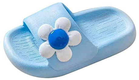 lammfell Handschuhe Herren 2024 Fallen Kleinkind-Kinderhausschuhe, Baby-Mädchenschuhe, weiche Eva-Sandalen, rutschfeste Schuhe mit dickem Boden, tägliche Outdoor-Hausschuhe Z-769 Blue 35.5