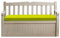 Sapphire Collection Premium Outdoor Bench Seat Pad | Water Resistant Cushion for Iceni & Eden Storage Benches 128x50cm | Comfortable Patio Furniture Swing Bench Pads (Lime)