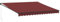 vidaXL Toldo retráctil Manual Burdeos 400x300 cm