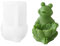 Xidmold Frosch Lotus Kerzenhalter-Form, Silikonform Teelichthalter, Beton Kerzenhalter, Silikon Giessform DIY Zement Herstellung Werkzeuge Epoxidharz Form (D)