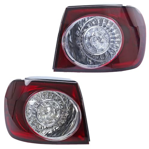 ATEC Germany 2x Heckleuchte links LED außen mit Lampenträger Kompatibel mit VW GOLF PLUS 5 (5M1, 521)