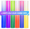 Lya Vinyl Color Changing Vinyl Permanent Adhesive for Cricut, 6 Pack Cold Permanent Vinyl Bundle,12 x 10 Vinyl Sheets Sensitive to Cold Vinyl for Stickers Cups