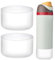 WK IEASON 2Pcs Silicone Water Bottle Boot for Owala 24oz, Protective Flask Bottom Cover Base for Owala FreeSip Twist and Flip Flask Bottles (Cleax2, 24OZ)