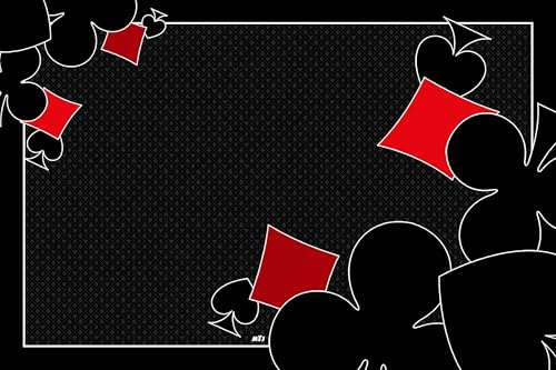 MTJ - Tapis de Belote - Ornament Card - Jersey Néoprène - 60x40cm - Fabrication française (Noir)