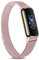 MVSSAT Metallbänder, kompatibel mit Fitbit Luxe-Bändern, Edelstahl-Mesh-Armband, atmungsaktives Armband mit verstellbarem Magnetverschluss (Rose Pink)