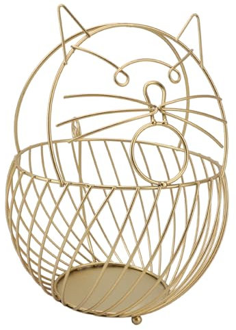 Coffee Pod Holder Mouse Modeling Design Iron Art Shelf Fruit Basket Coffee Capsule Organizer Basket Large Capacity Coffee Capsule Basket Kitchen Countertop Dried Fruit Storage(#1)