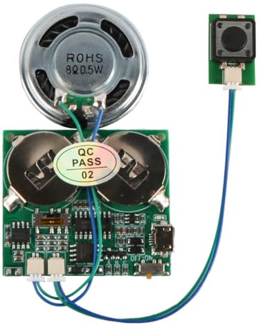 Tiardey DIY Musikmodul USB-Download Grußkarte MP3-Songs Aufnahmeboard Geburtstagsgeschenkbox Karte personalisierte Soundnachricht
