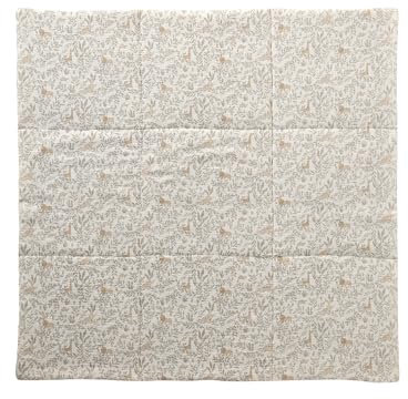 Vertbaudet Baby Spieldecke/Laufstalleinlage Babylon Oeko-Tex beige Bedruckt 100X100