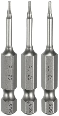 QUARKZMAN 3Pz T5 Punte Cacciaviti Torx 2 (50mm) L Set Precisione