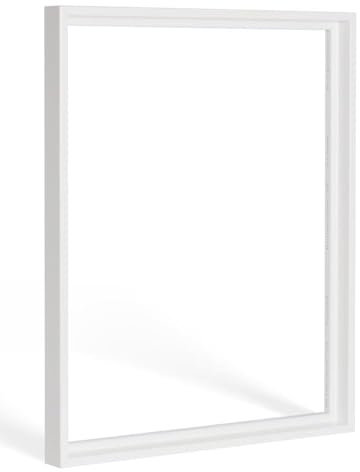 Haak Schattenfugenrahmen Lico 20x20cm Weiß (matt) Selbstmontage Bausatz DIY