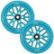 Blunt / Envyscooters - Pack (x2) 120mm Delux - Bleu/Bleu - Roues Trottinettes Freestyle