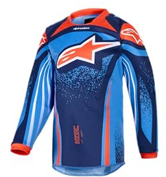 Alpinestars Kids MX Jersey Racer Blau Gr. 2XS