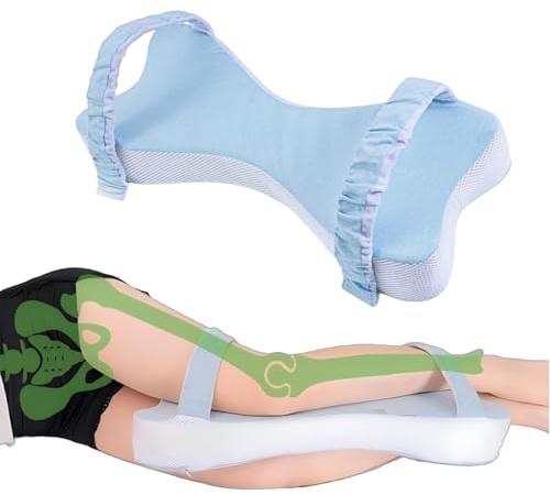 Extra großes orthopädisches Kniekissen für Seitenschläfer - 53 cm Memory-Foam-Kissen zur Linderung von Hüft- und Rückenschmerzen, Übergrößenkissen zwischen den Beinen zur Wirbelsäulenausrichtung