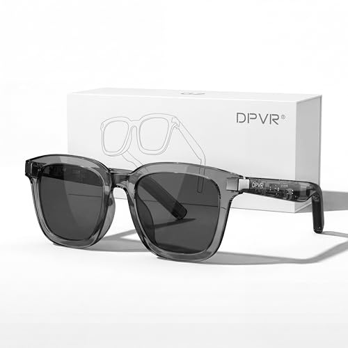 DPVR G2 Smart Bluetooth Sunglasses with Speakers - Touch Control Bluetooth Glasses for Men Women, 360° Stereo Sound, Noise Suppression, UV400, IPX4 Waterproof, Port