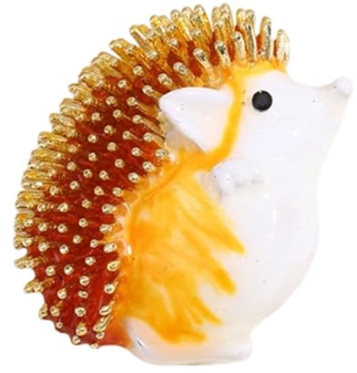 Jolie broche hérisson 3D avec fermeture sécurisée d'inspiration vintage, accessoire de bijoux pour un usage quotidien. Jolie broche hérisson avec revêtement