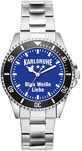 KIESENBERG Karlsruhe Geschenk Artikel Idee Fan Uhr 6031