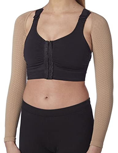 CzSalus Lipödem Lymphödem Straffende und schlank machende K2 Kompressions Ärmel (Nude, L/XL)