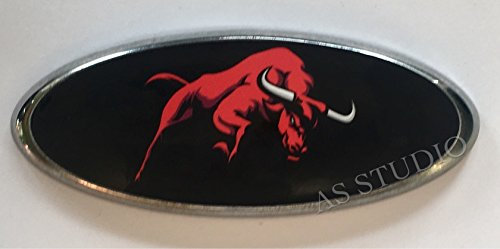 2x 165x64 mm Emblem Pflaume Folie (135x50 mm) Red Stier