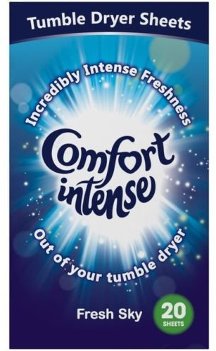 Paquete de 3 sábanas Comfort Intense Fresh Sky para secadora de ropa con fragancia agradable