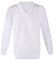 REAL LIFE FASHION LTD Women’s Long Sleeve V-Neck Cricket Knitted Jumper Ladies V-Neck Cable Chunky Knitted Pullover Jumper Winter Knit Wear Warm Lightweight Sweater UK Size S-5XL White