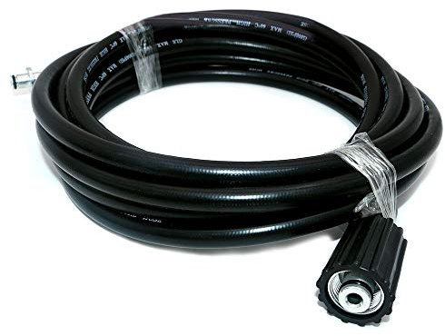 NUZAMAS Manguera de repuesto para lavadora de alta presión de 5 m, kit de limpieza de agua M22 14 y conexión de enchufe tipo clic de 5 metros de largo